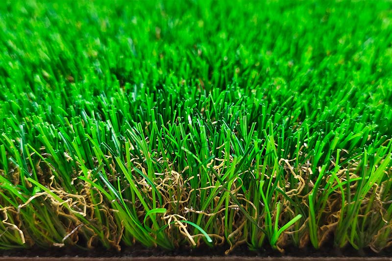 C35318-9L8C8 Fire Retardant Anti-UV 35mm Garden Grass 4-Tone Green Residential Landscaping Artificial Turf Grass
